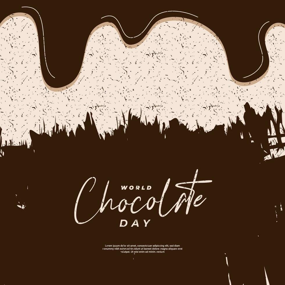 world chocolate day background, suitable for posters, social media posts, and others vector