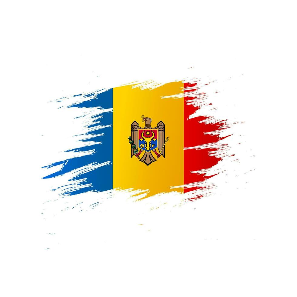 Moldavia independencia día saludo diseño vector