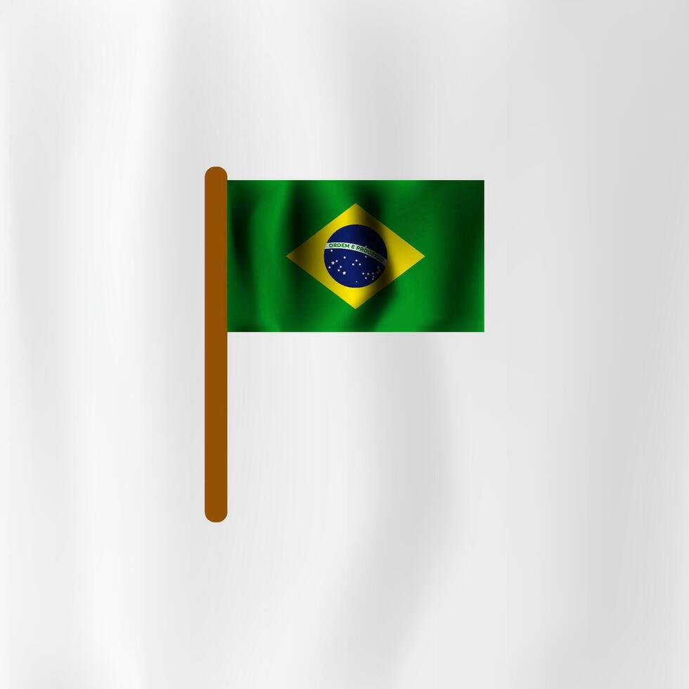 Brazil independence day greeting design vector