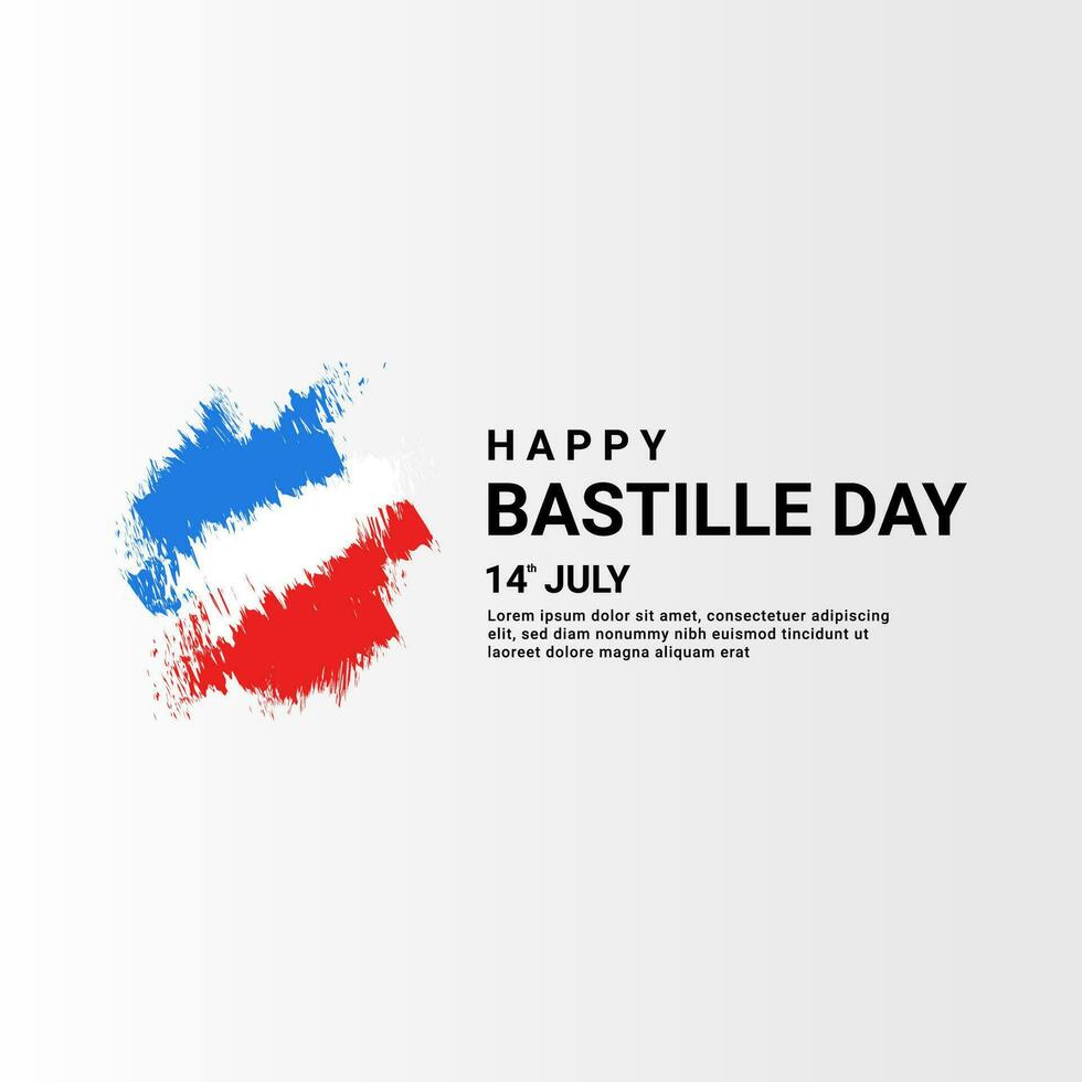 happy bastille day background, suitable for posters, backgrounds, stickers and others vector