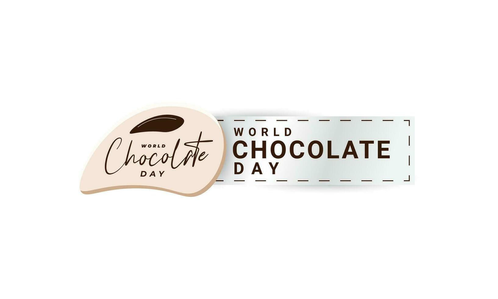 world chocolate day background, suitable for posters, social media posts, and others vector