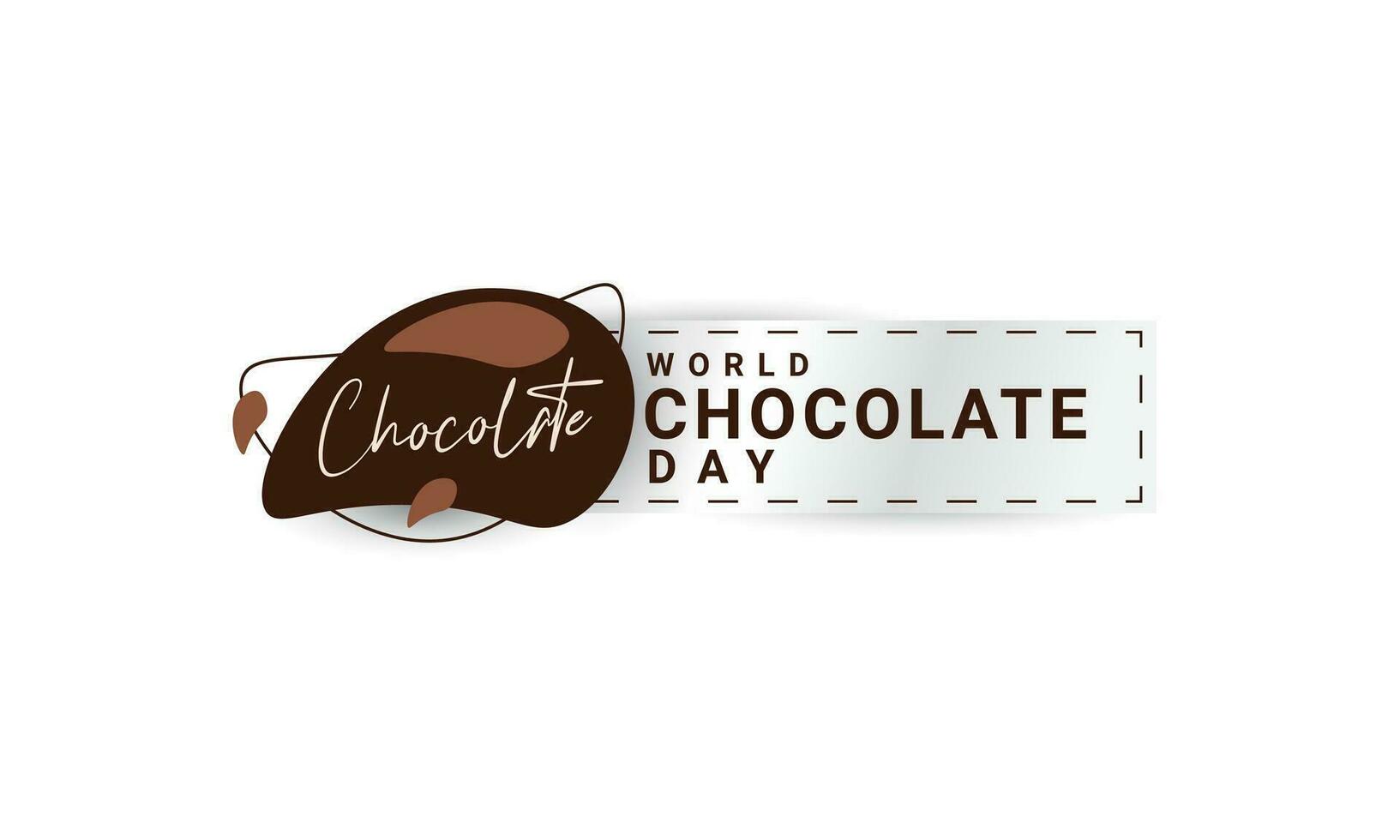 world chocolate day background, suitable for posters, social media posts, and others vector