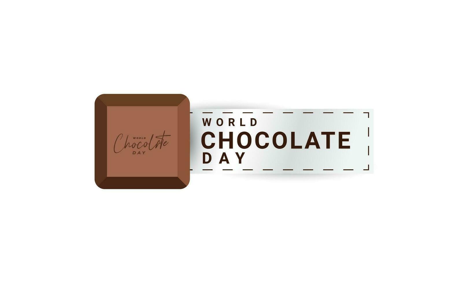 world chocolate day background, suitable for posters, social media posts, and others vector