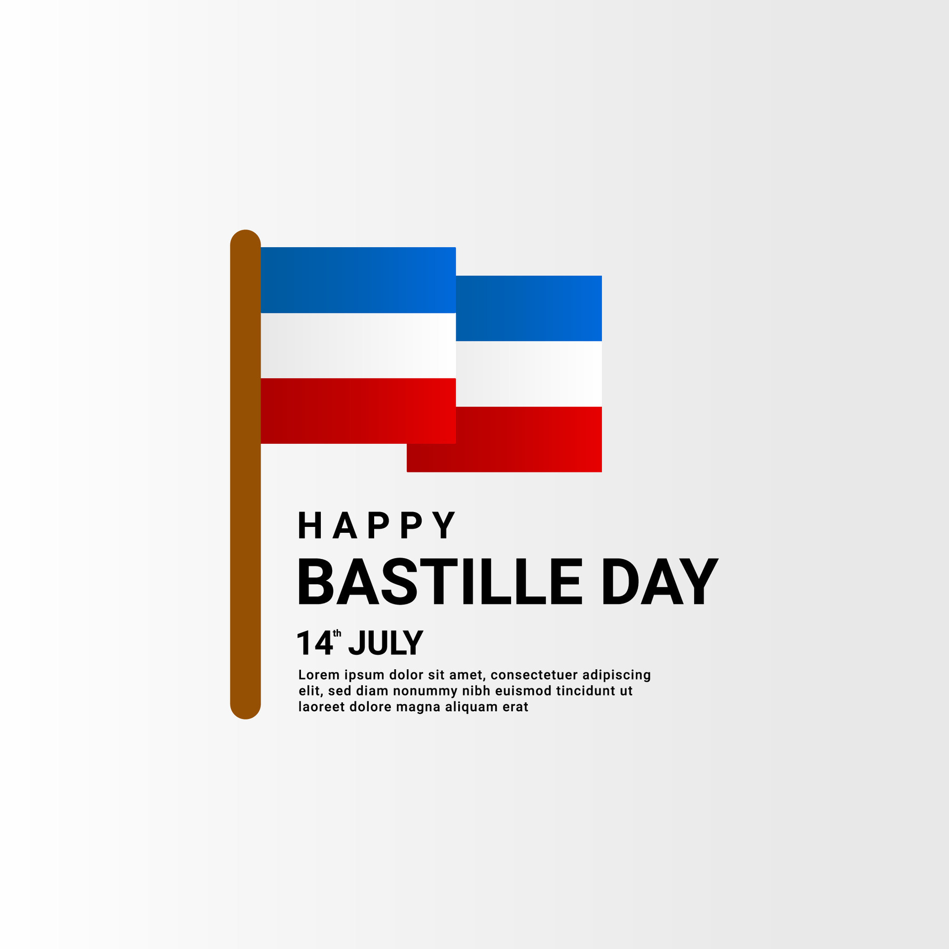 happy bastille day background, suitable for posters, backgrounds