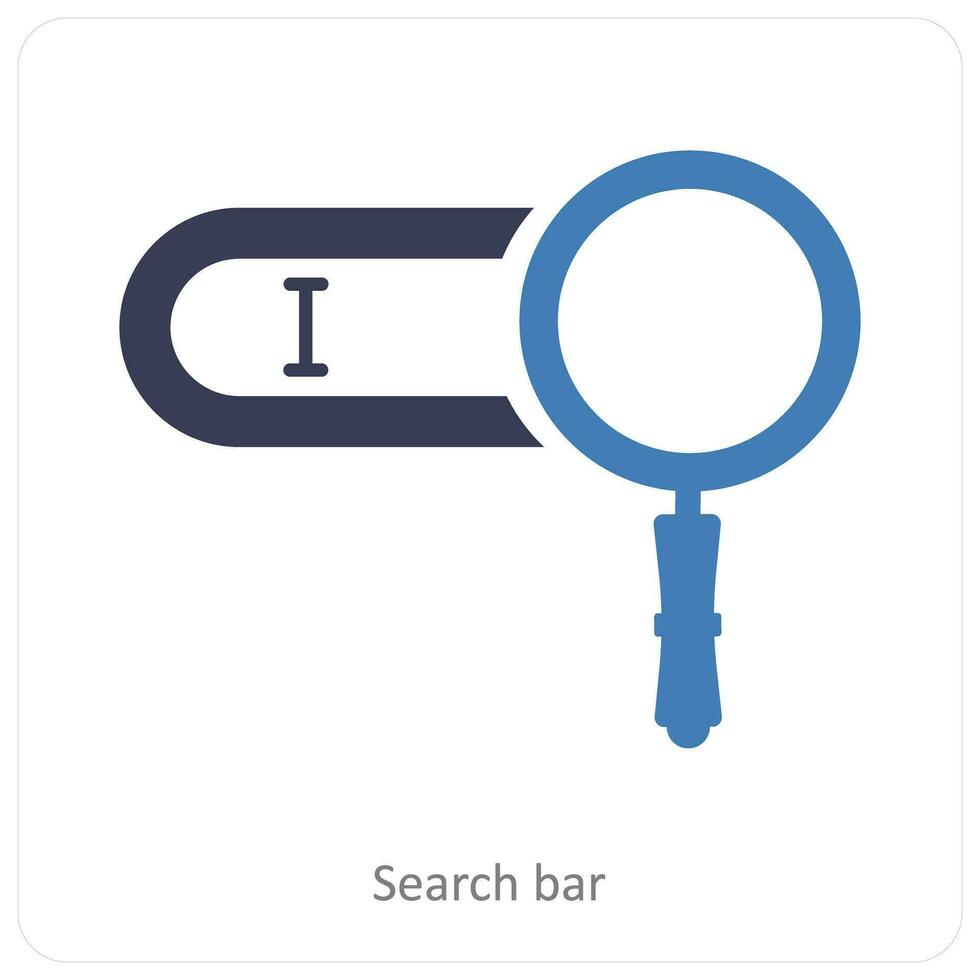 Search Bar and search link icon concept vector