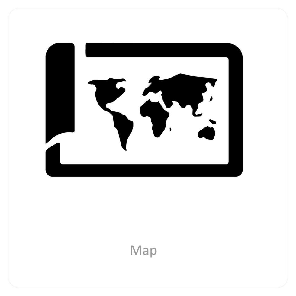 route and location icon concept vector