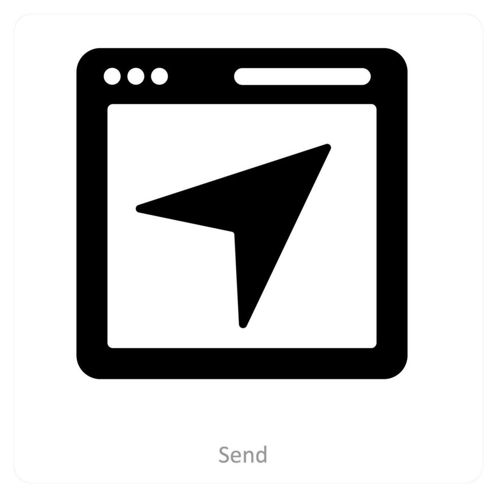 send and deliver icon concept vector