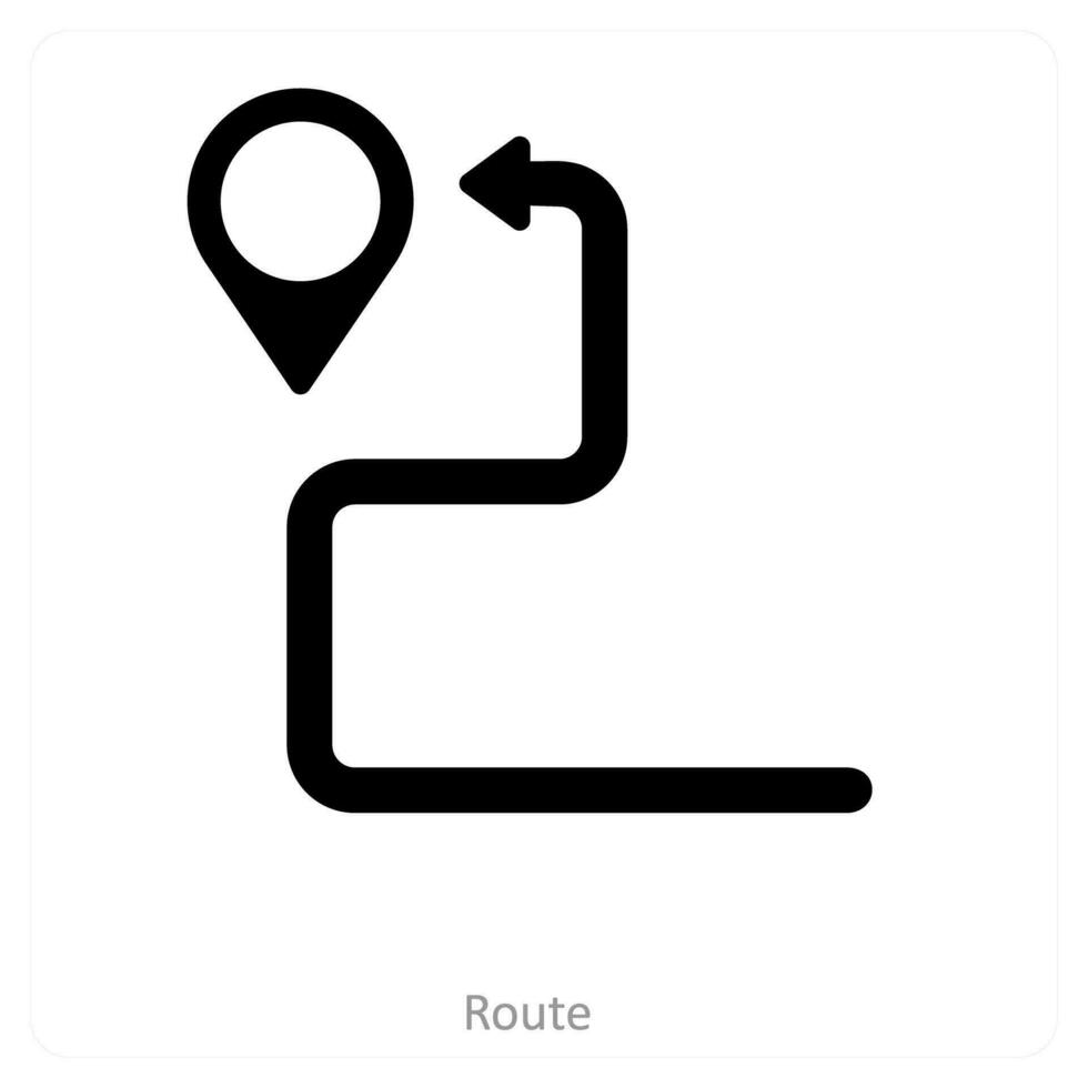 compass and location icon concept vector