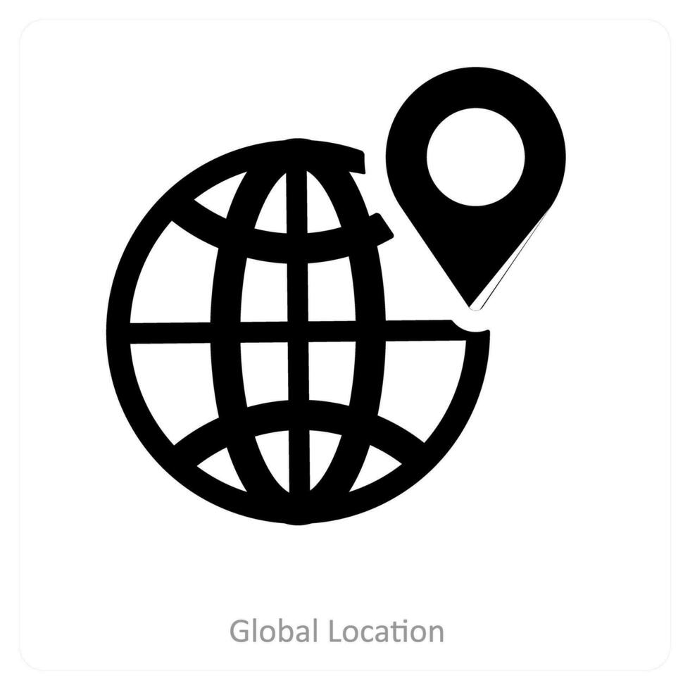 location and pin icon concept vector