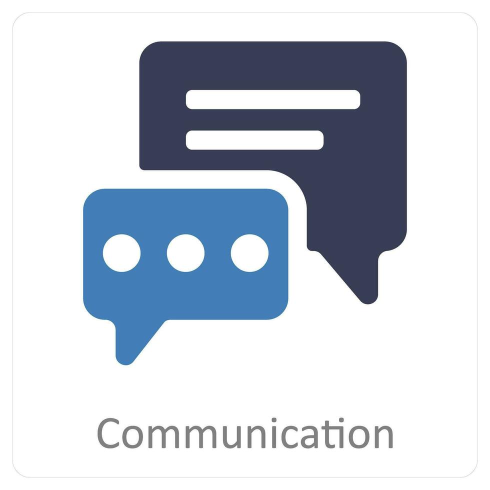 communication and chat icon concept vector