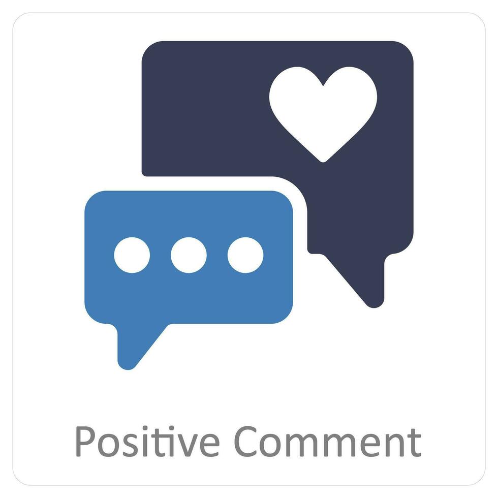 positive comment and comments icon concept 26265843 Vector Art at Vecteezy