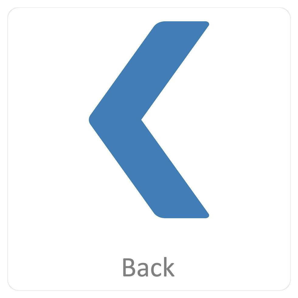 back and arrow icon concept vector