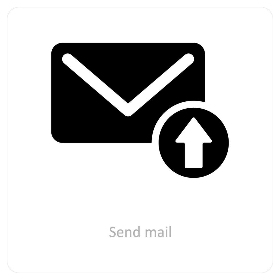 Send Mail and mailicon concept vector