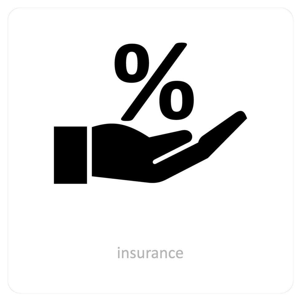 Insurance and money icon concept vector