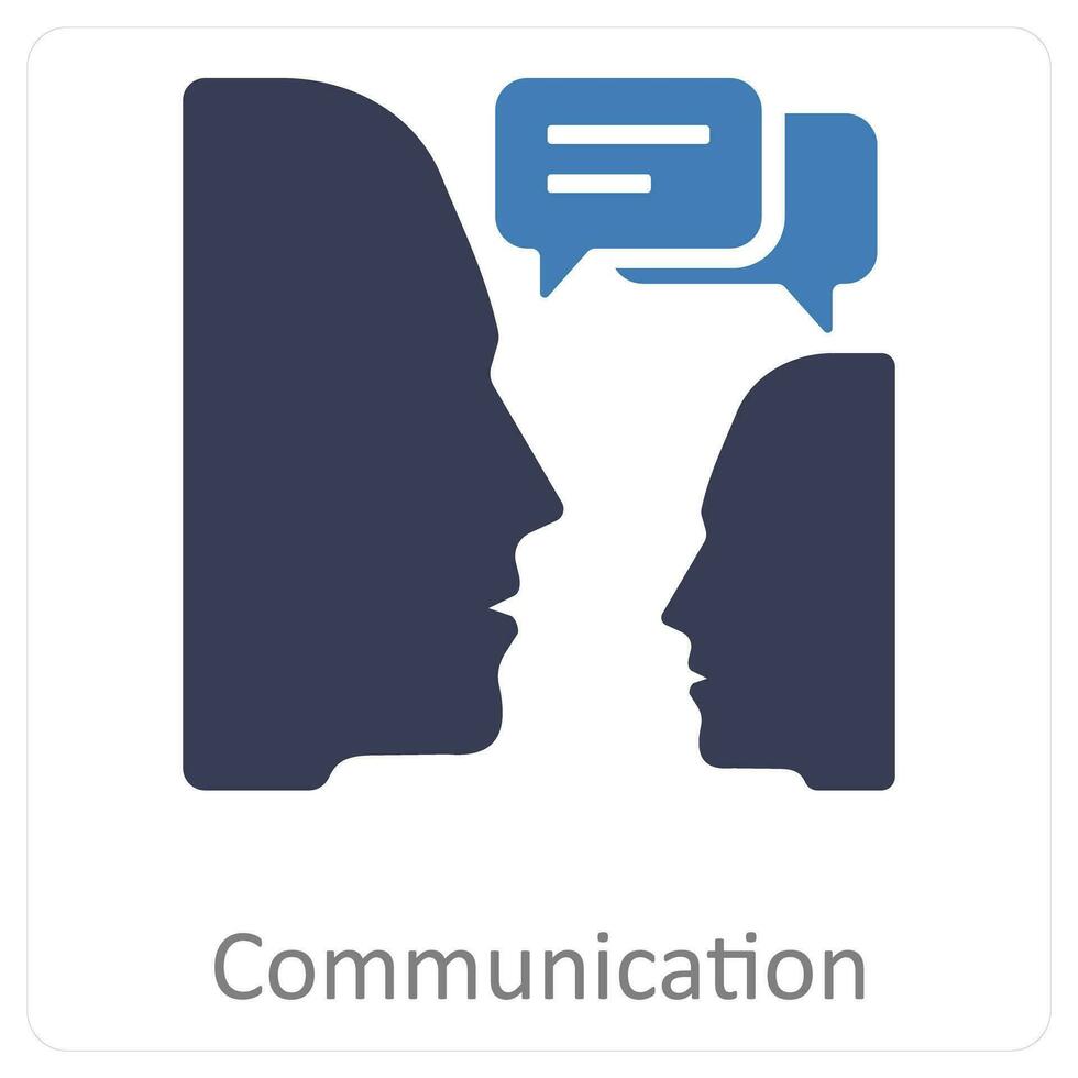 communication and chat icon concept vector