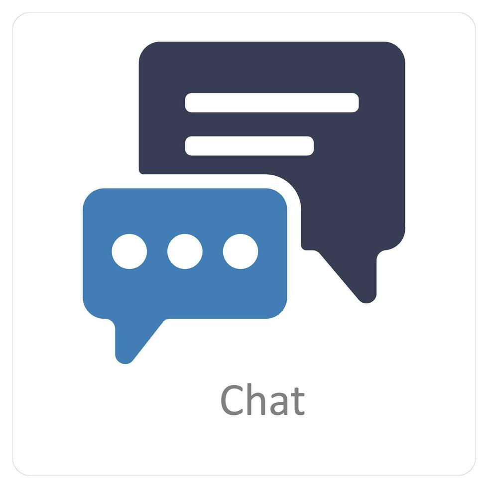 chat and communication icon concept vector