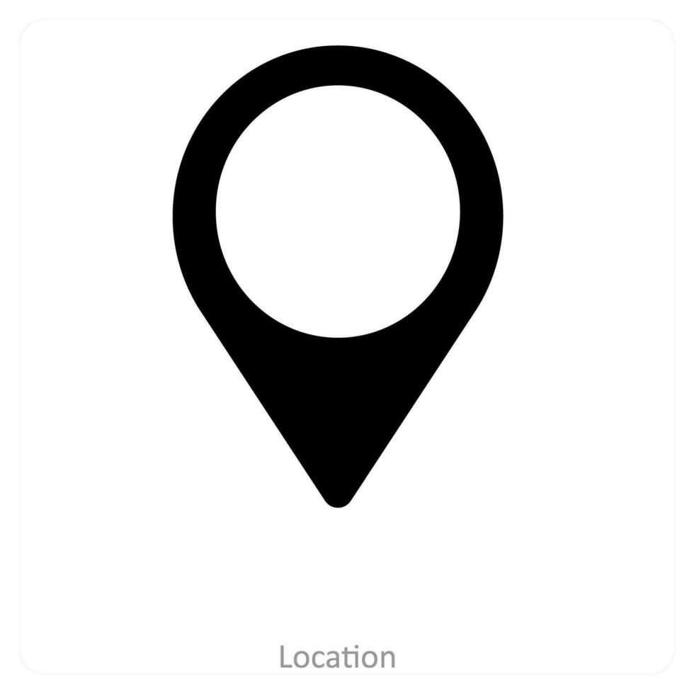 global location and pin icon concept vector