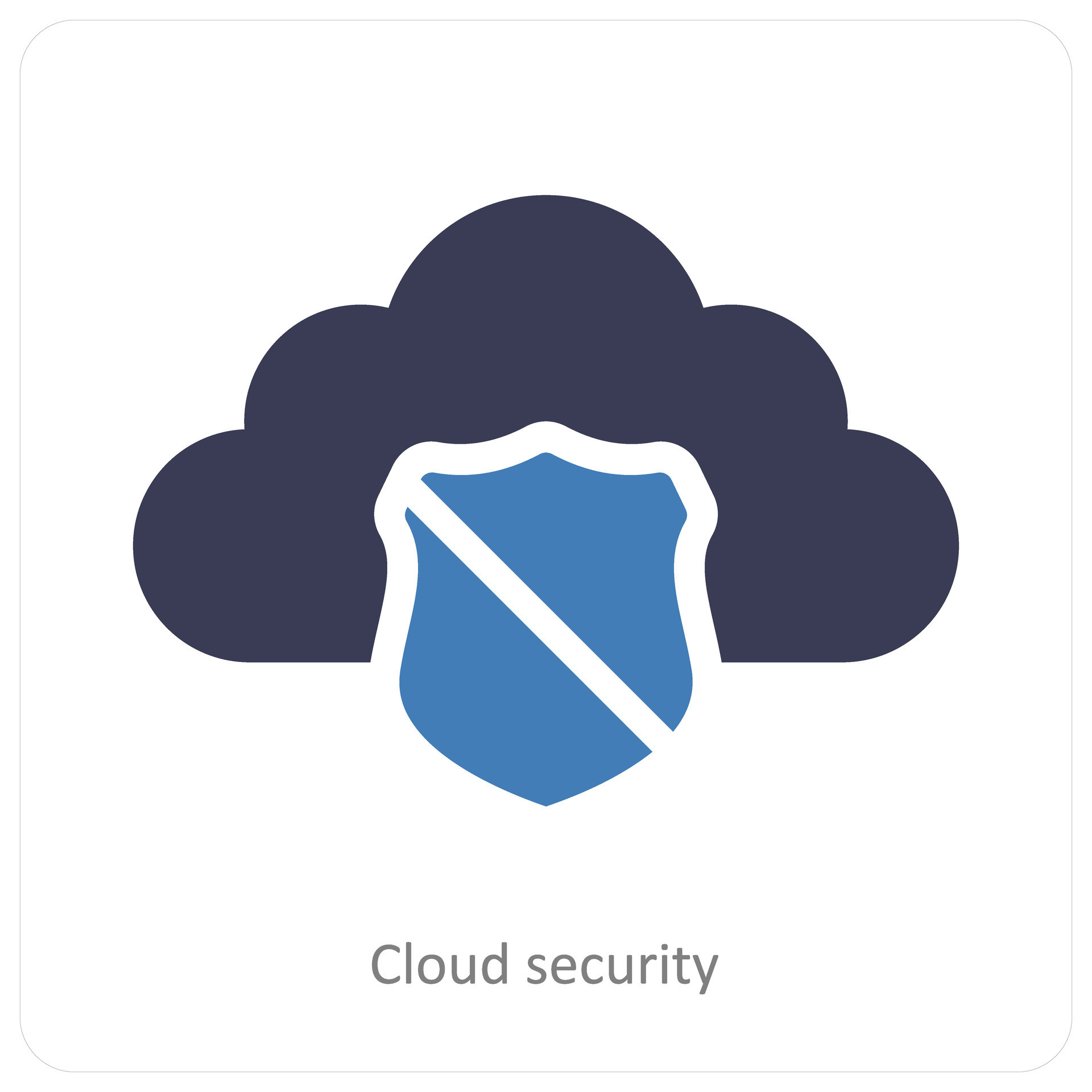 Cloud Security and cloud computing icon concept 26265998 Vector Art at ...
