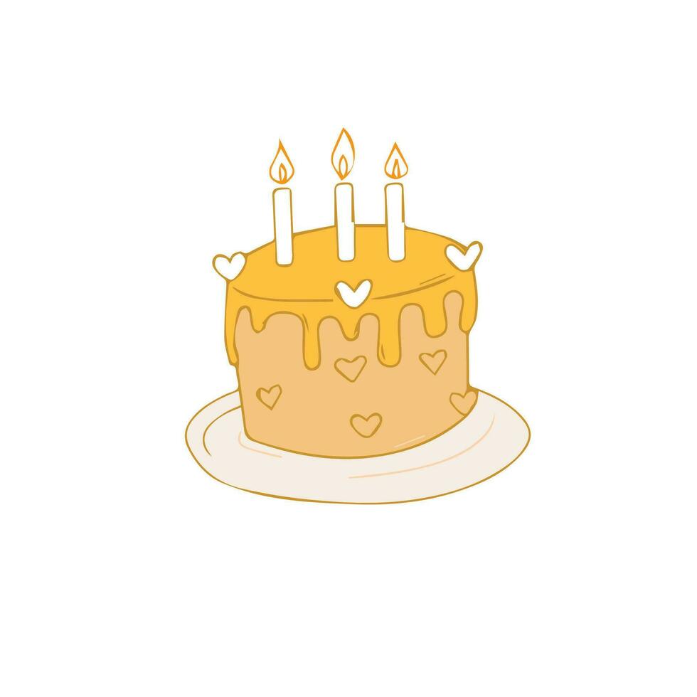 Birthday Cakes. Birthday Party Elements vector