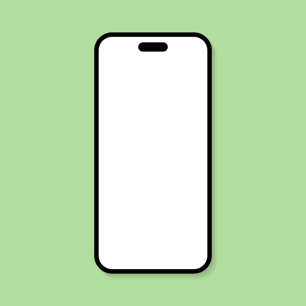 teléfono inteligente pantalla icono vector para Bosquejo. móvil teléfono blanco monitor concepto