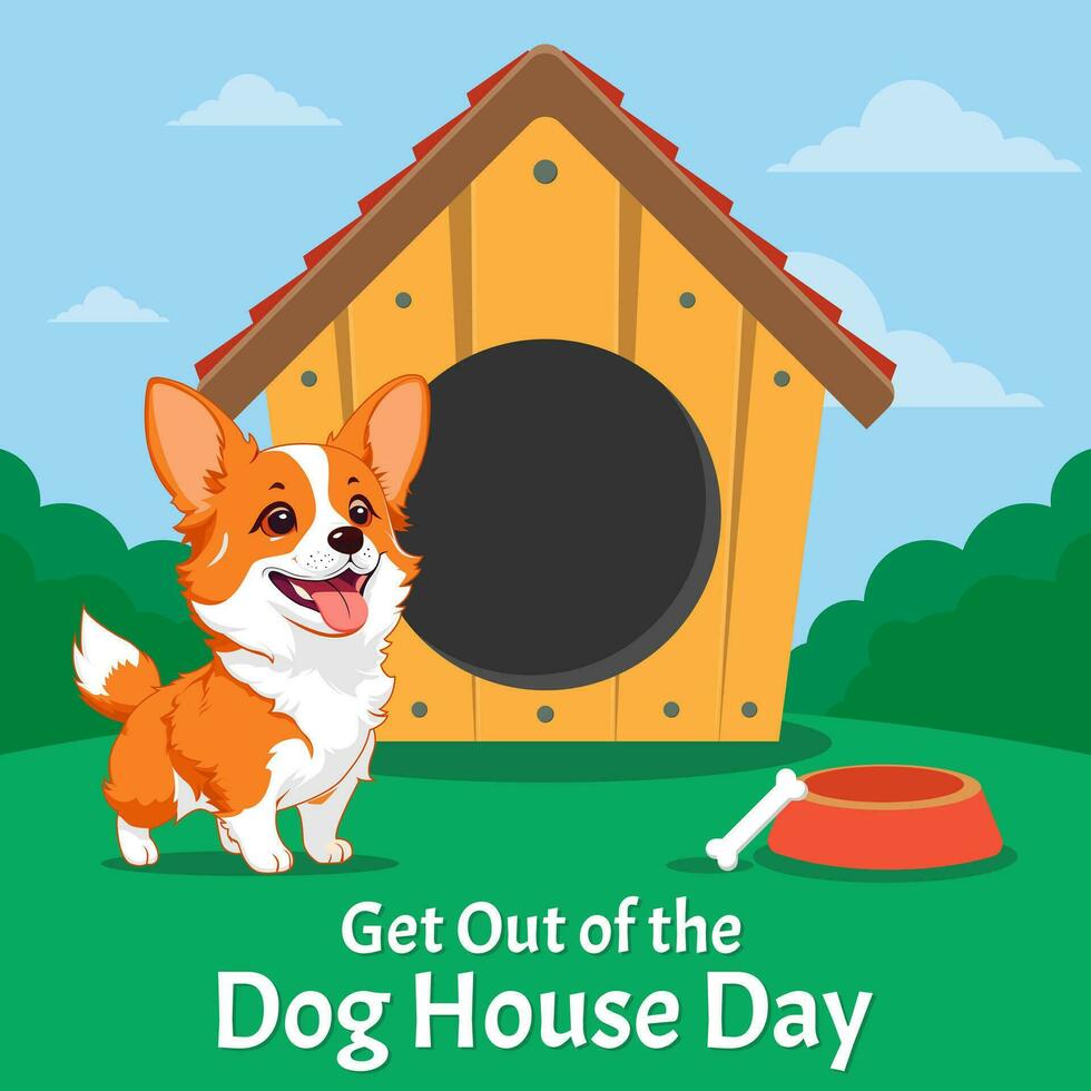 Vector Graphic of National Get Out of the Dog House Day