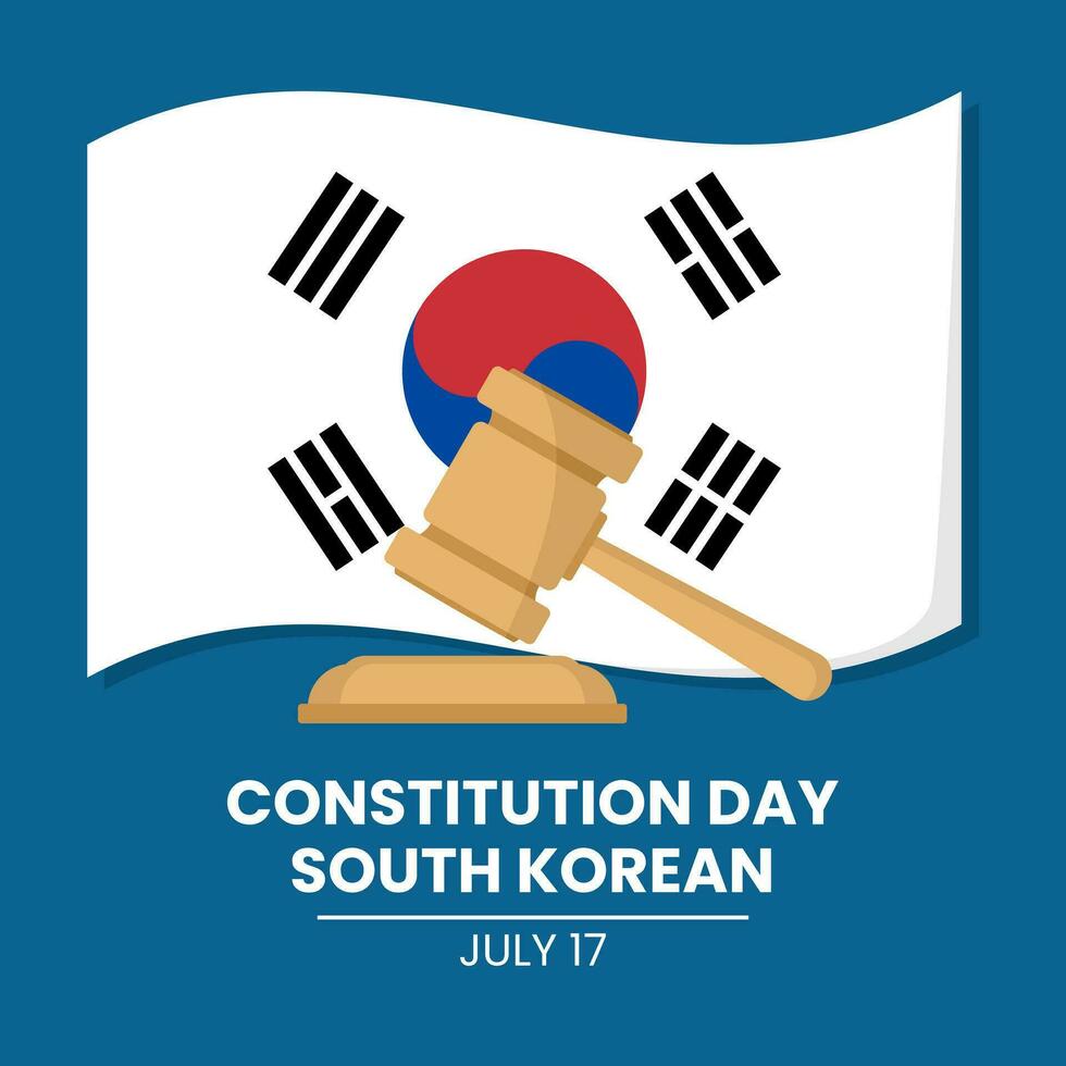 Vector Graphic of Constitution Day in South Korea