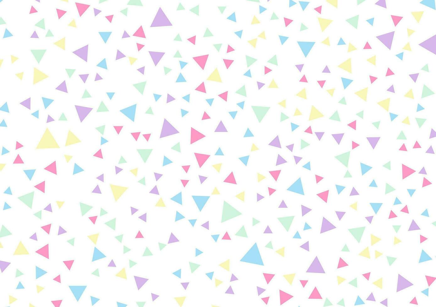 Triangle random cute colorful pattern vivid banner background vector