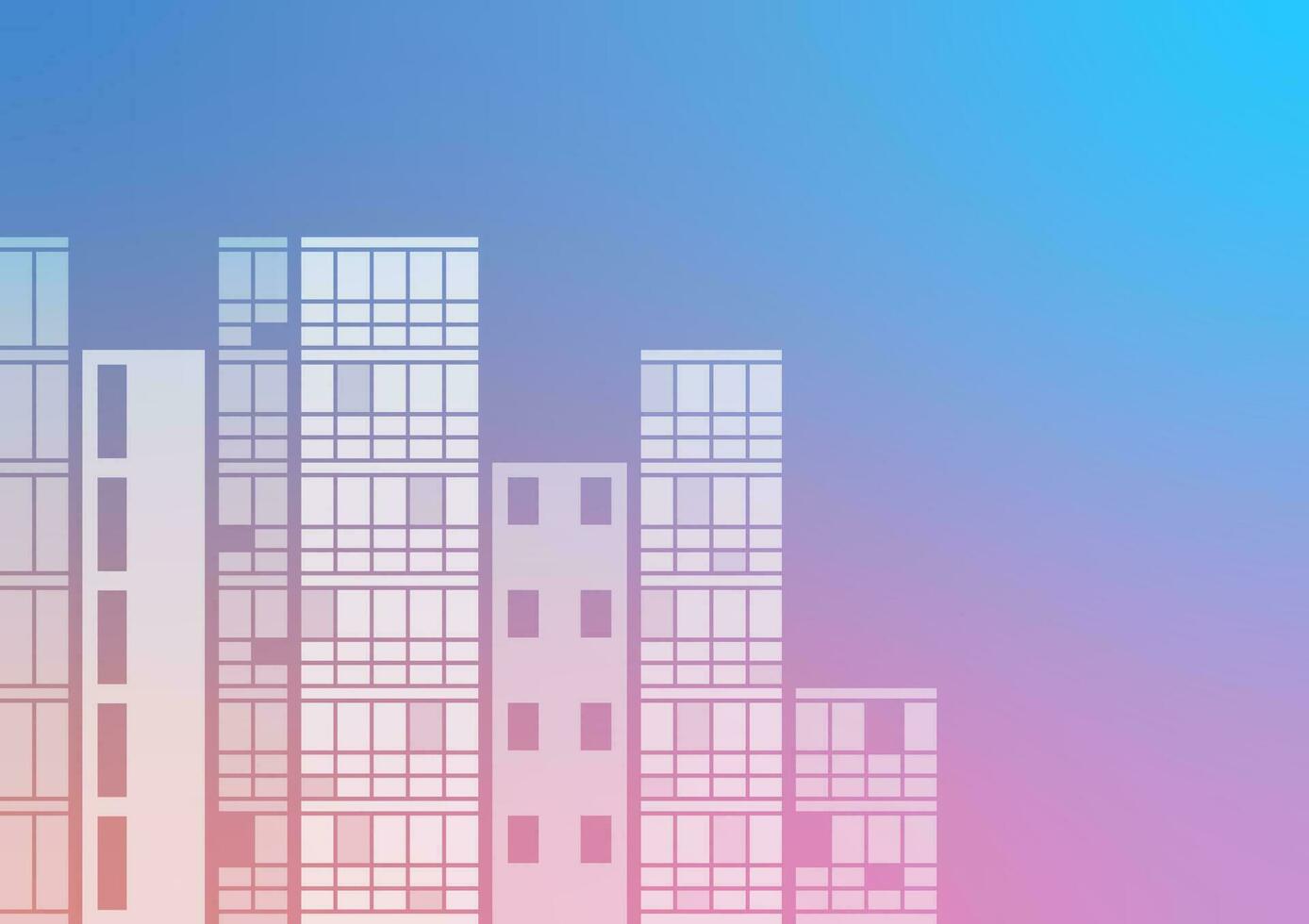 Cityscape apartment building hotel cityscape suburb background vector