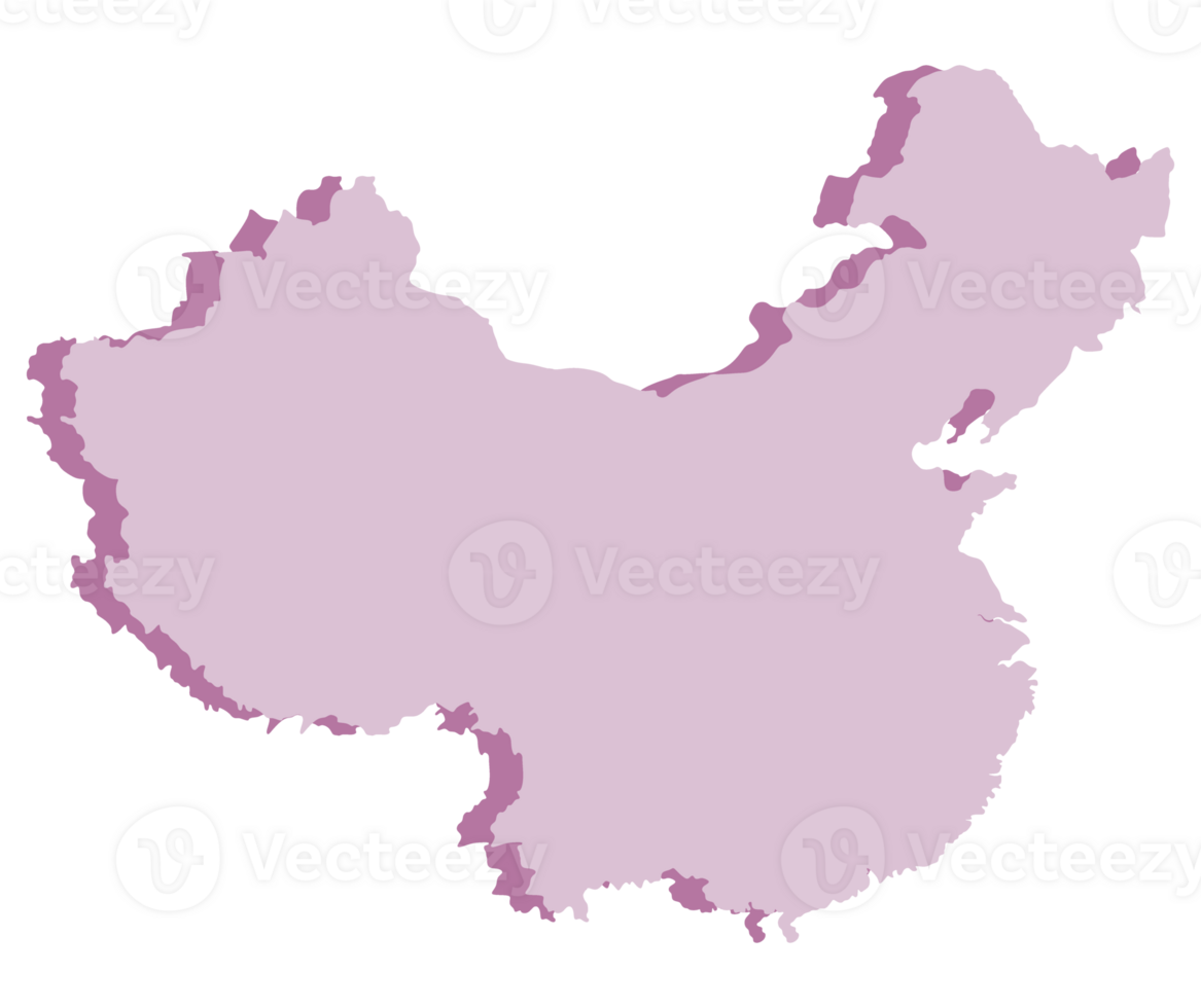 China map 3d png
