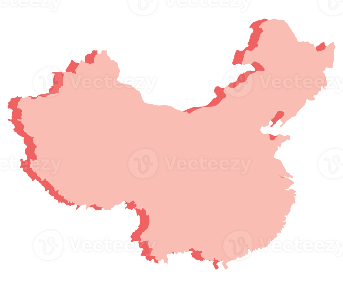 China map 3d png