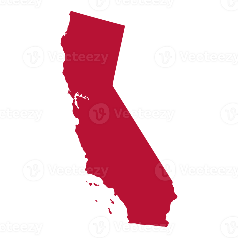 California mapa con color describir. mapa de California. png