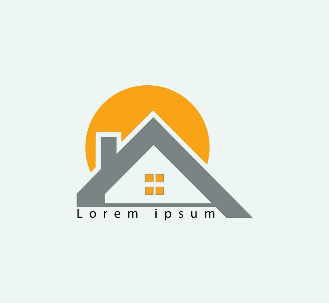 Free vector logo design for real estate