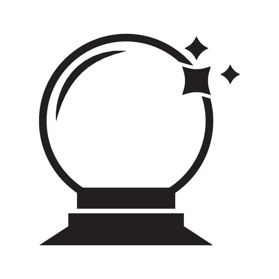 magician ball icon vector