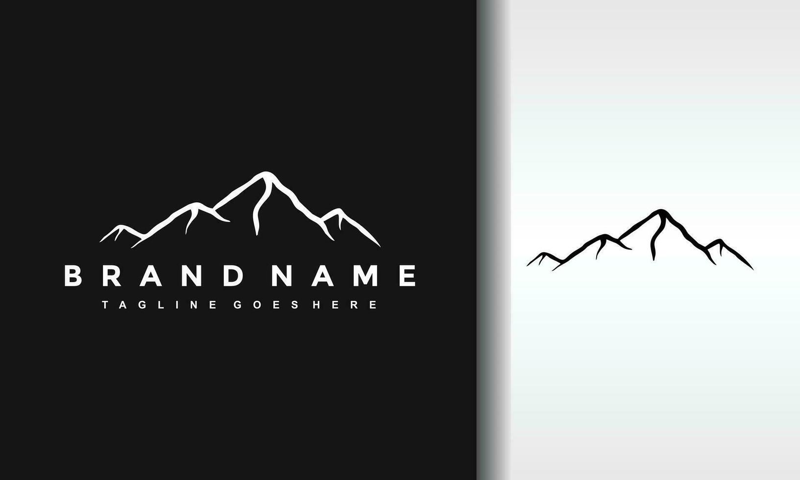 mountain view logo vector