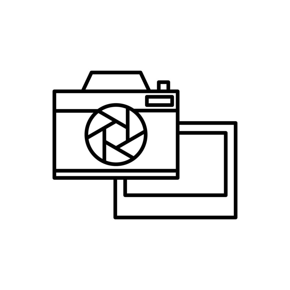 Camera photography icon vector