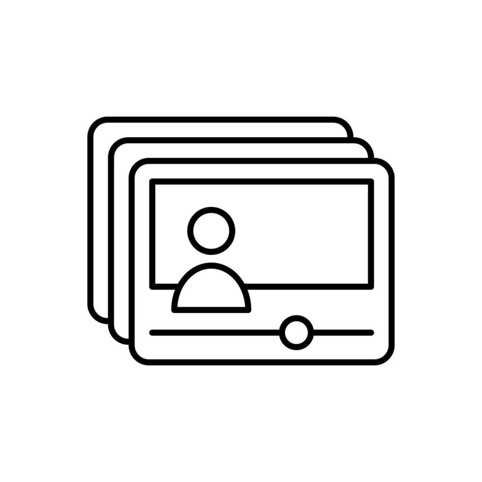 Recording class icon vector