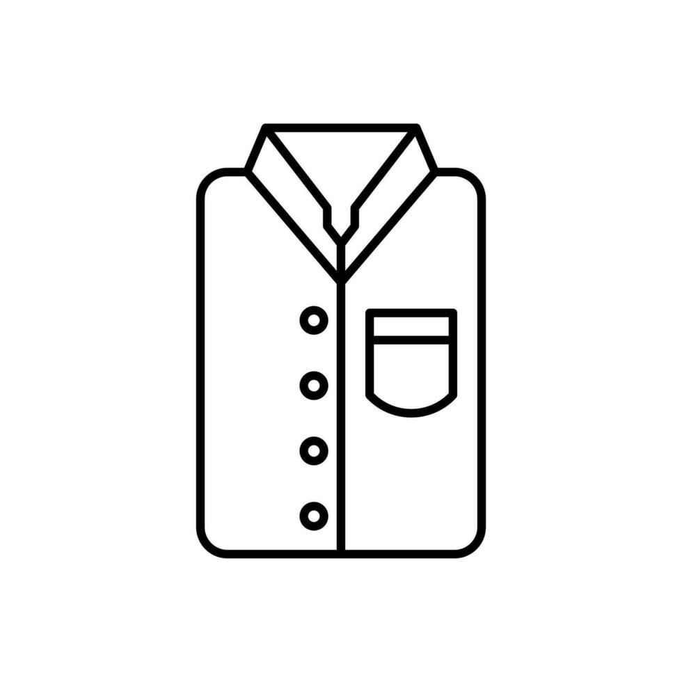 Formal uniform icon vector