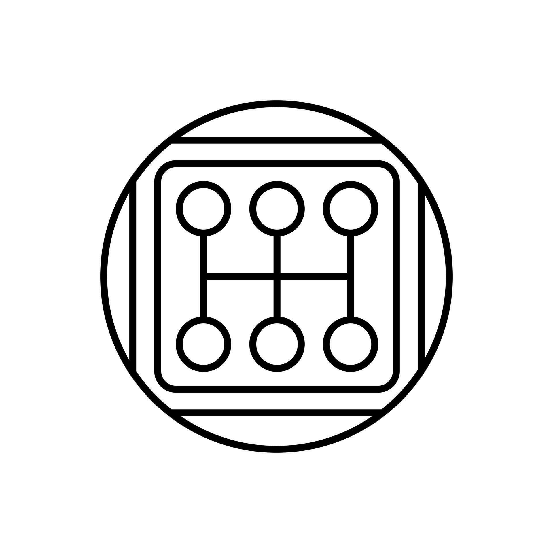 Manual transmission icon 26267138 Vector Art at Vecteezy