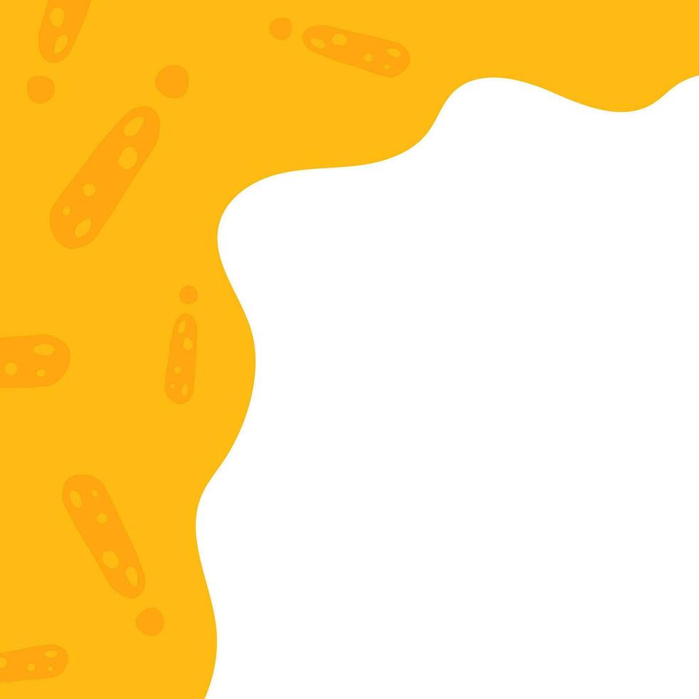 Exclamation square background with copy space. Attention banner in yellow colors vector illustration