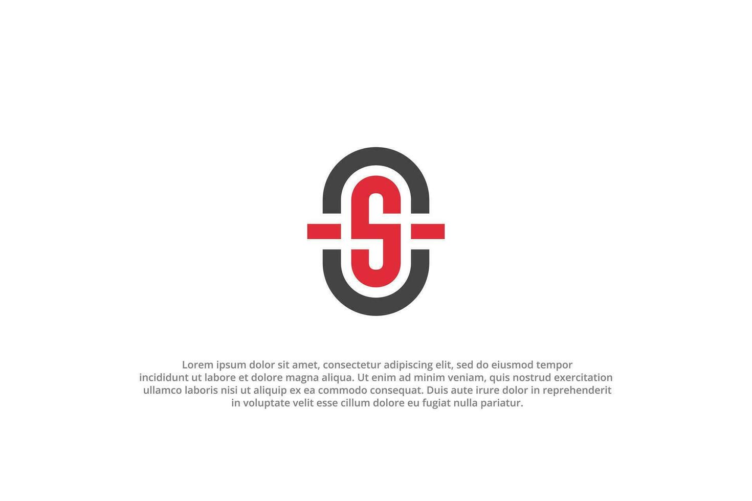 logo letter s monogram modern minimal vector