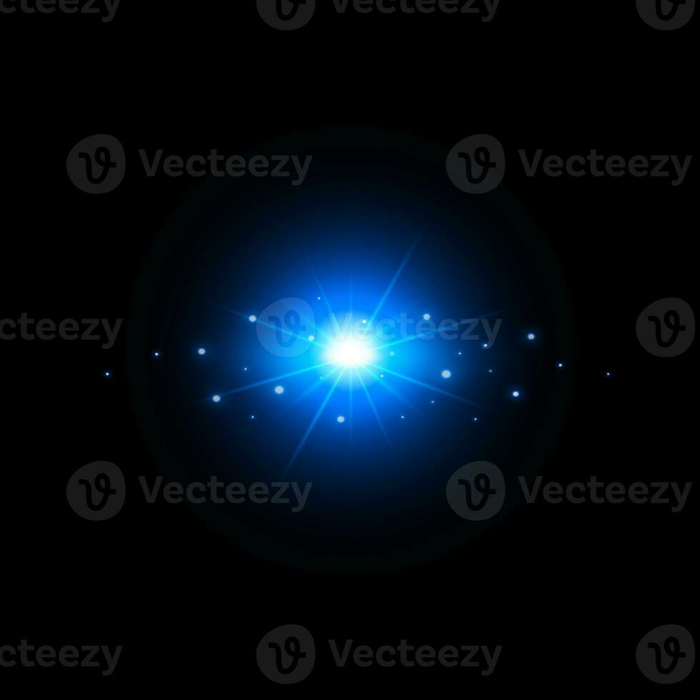 Flares for background, Galactic Flare, lensflare effect, shining bright picture, absrtact blue light effect with shine bright background. photo