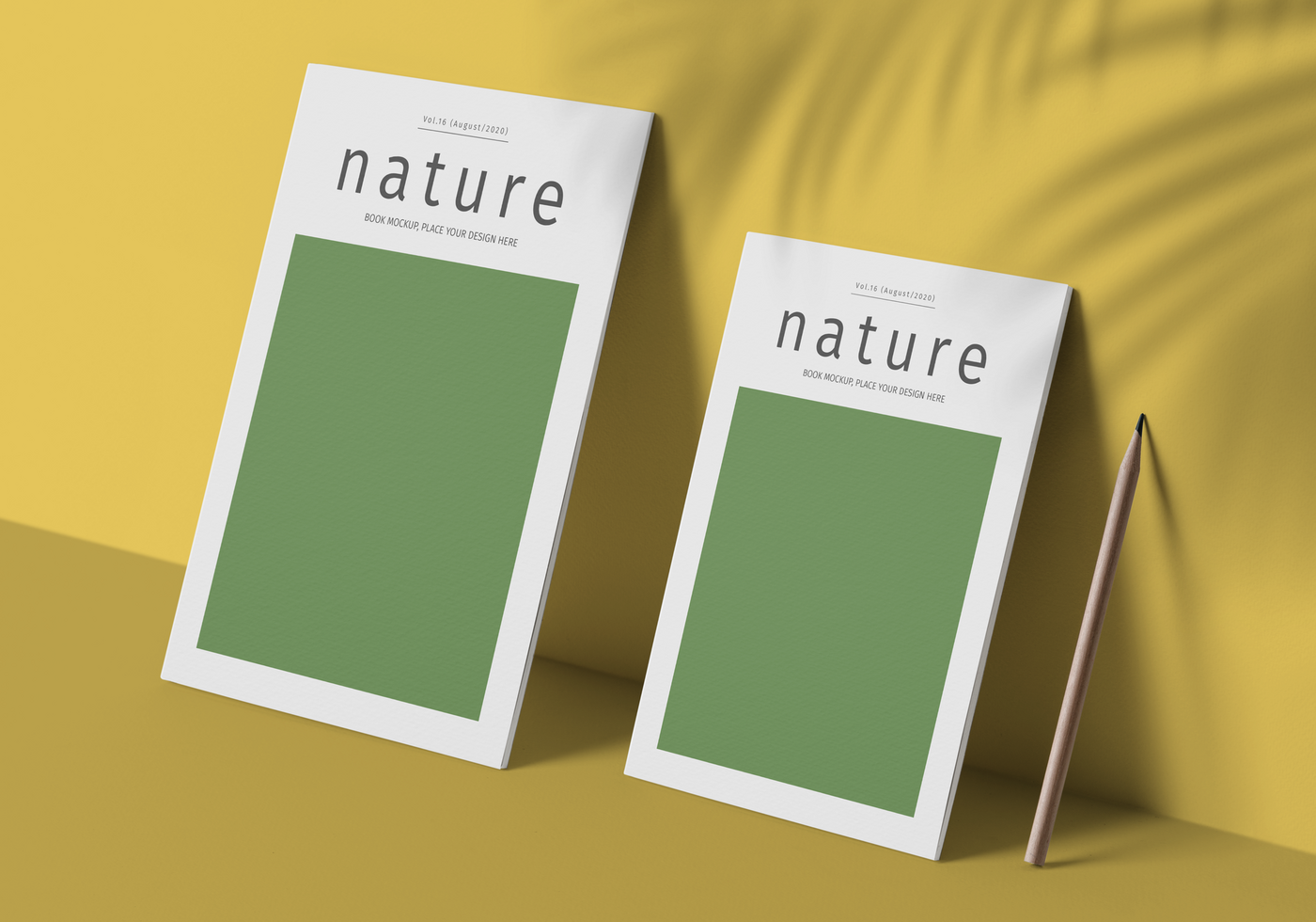 Realistic book cover mockup template psd