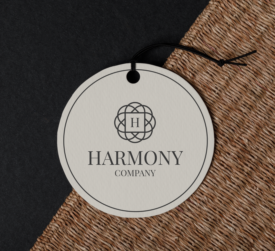 Label Tag mockup template psd