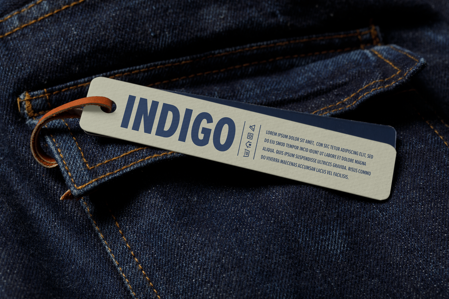 Label Tag mockup template psd