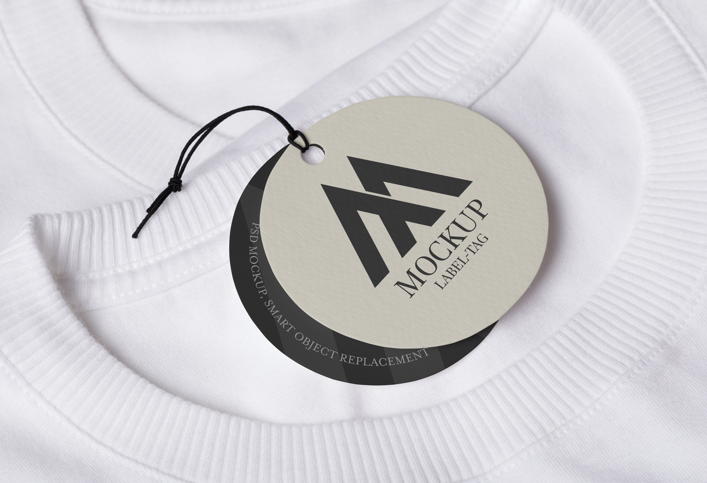 Label Tag mockup template psd