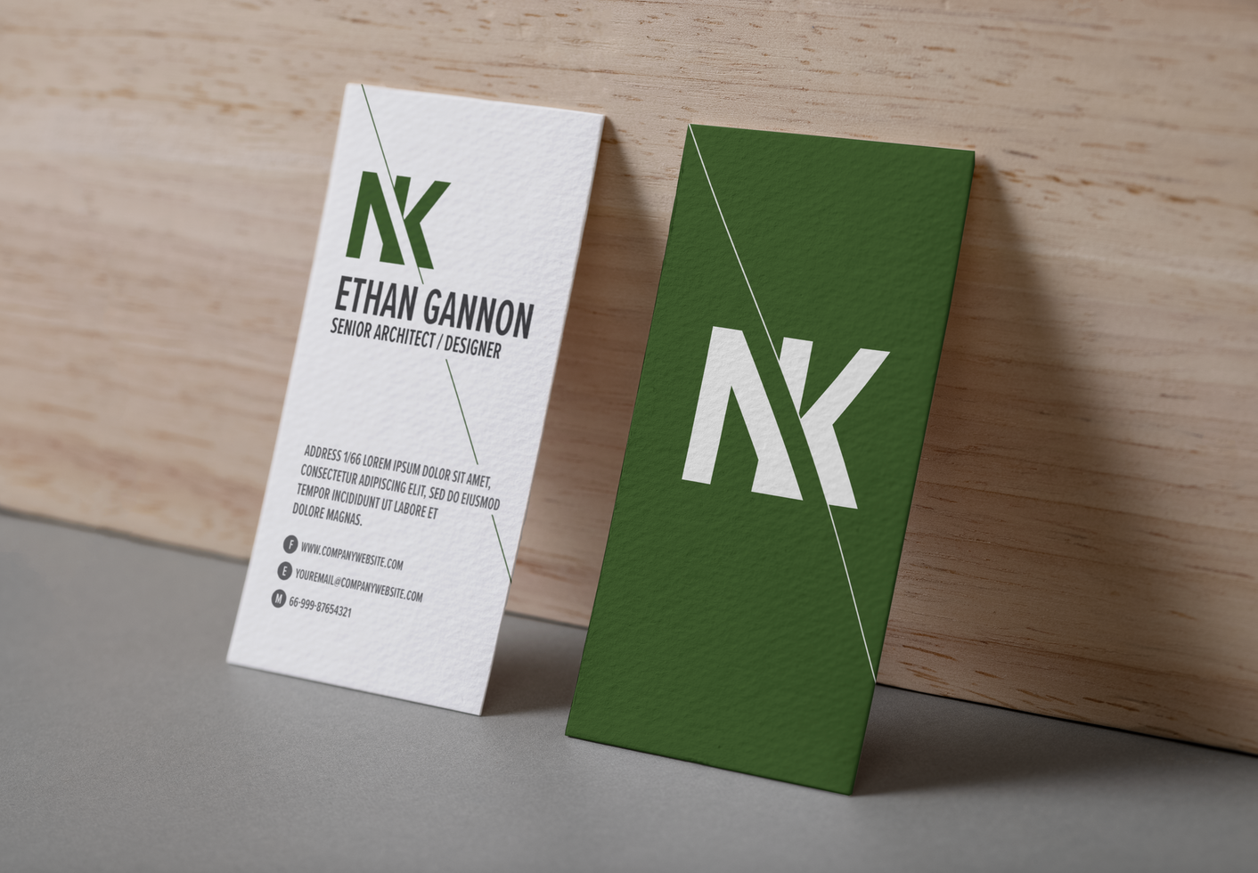 Group of minimal business card mockup with office psd