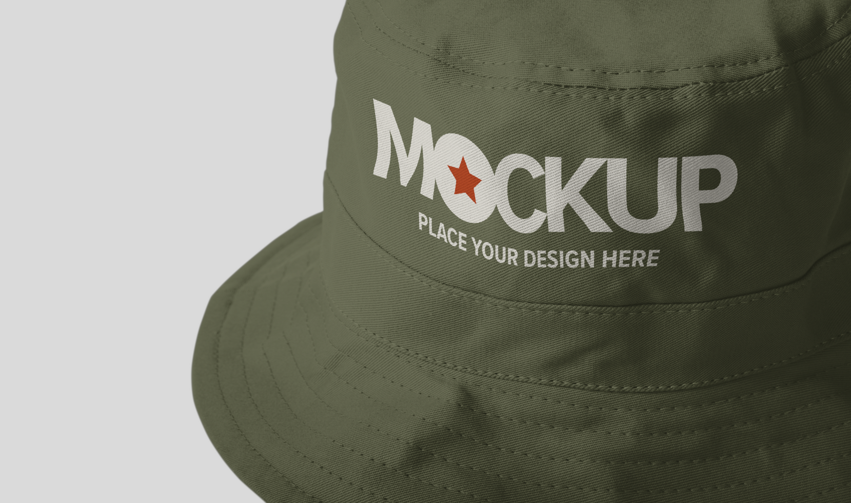 Canvas Bucket Hat Mockup Template psd