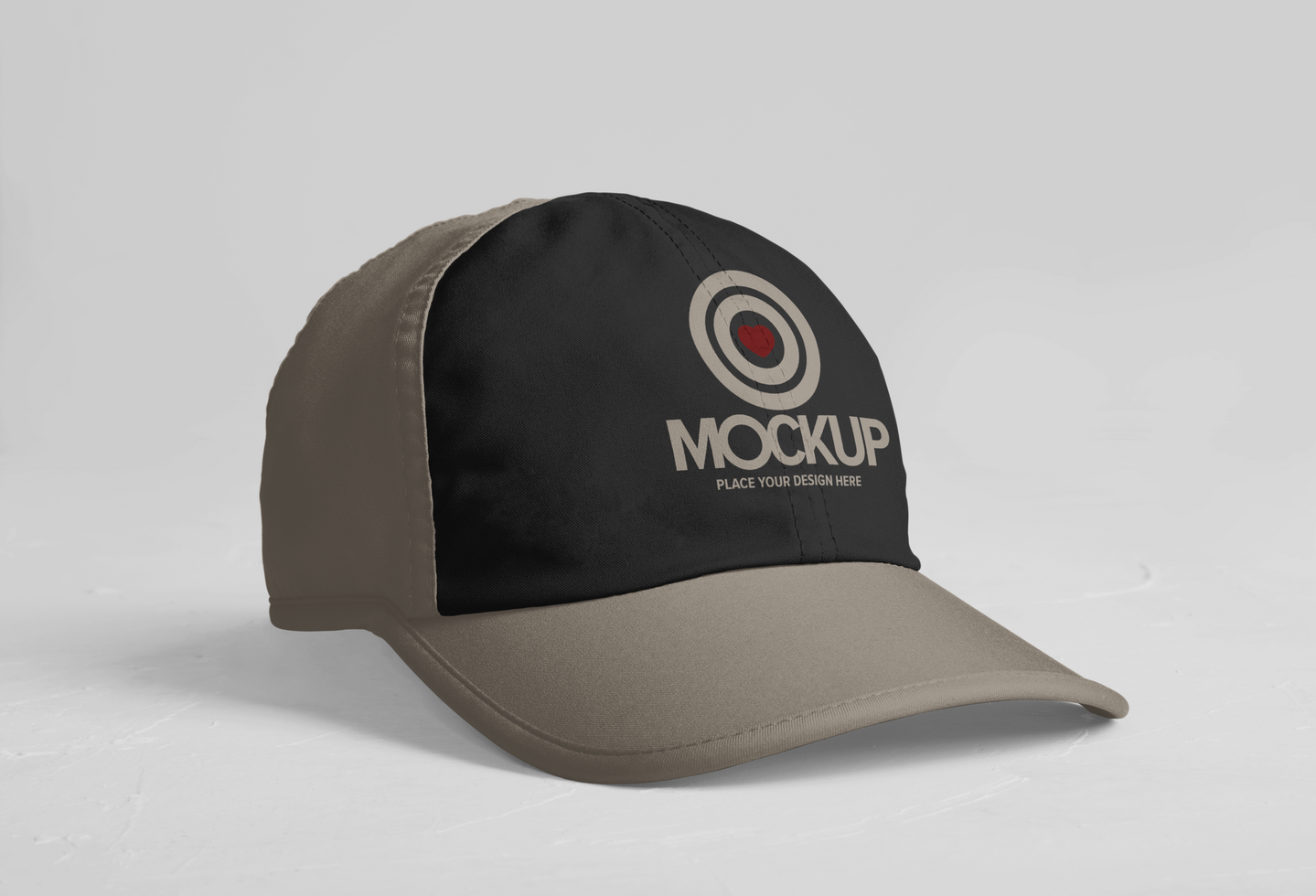 Sports cap logo mockup template psd