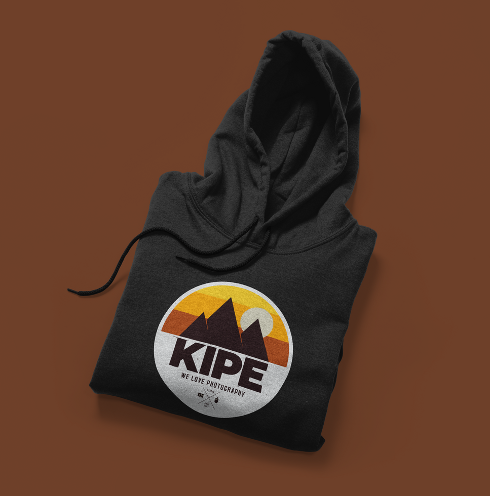 Front view of hoodie mockup template isolated psd