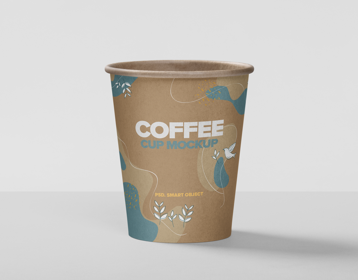 Coffee cup mockup template psd